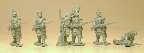 Thin red streak characters. 93rd Sutherland Highlanders.