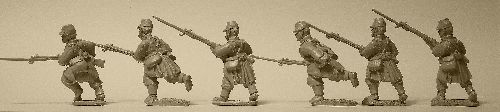 French Infantry Advancing in Light Equipment
