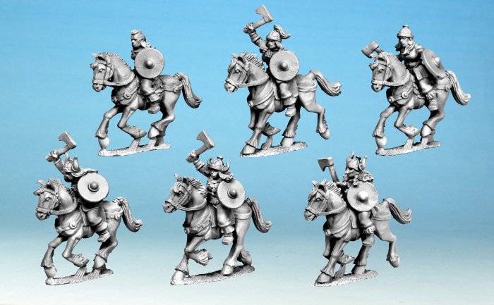 Shieldmaiden Cavalry w/Axes (15mm)